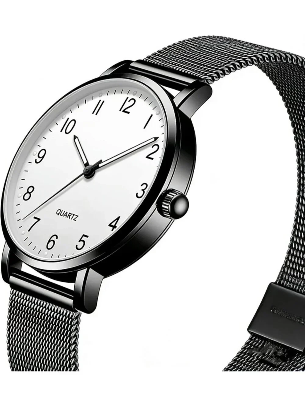 Women's Black Analog Specially Stylish Quartz Pointer Design Round Wrist Watch